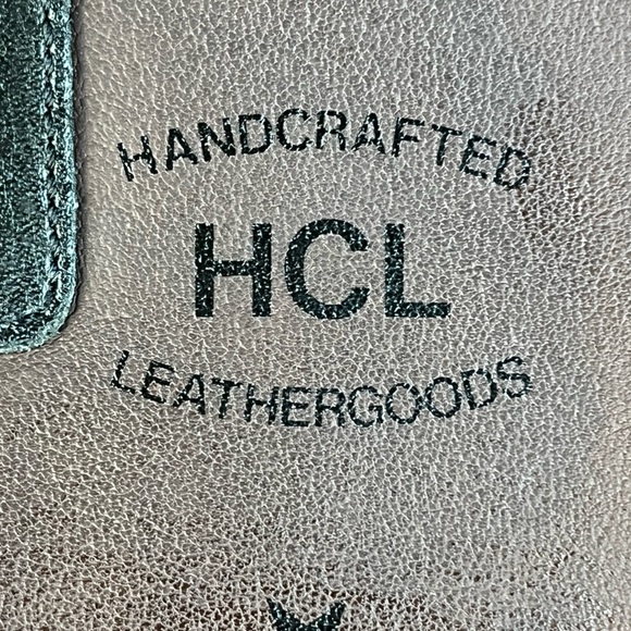 HCL Handcrafted Leather Goods Black Leather Bag Made in W. Germany Numbered Bag - Picture 8 of 16